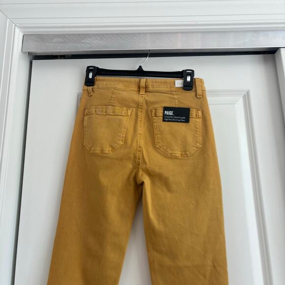 NWT Paige Colette Crop Flare Jeans Sz 26 Dandelion - Picture 7 of 13